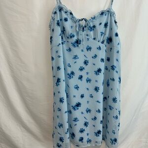 Wild Fable Light Blue Smocked dress